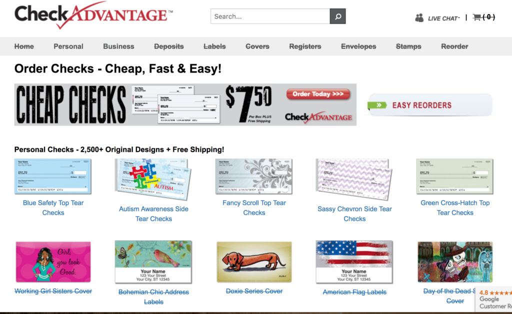 checkadvantage.com - cheap checks